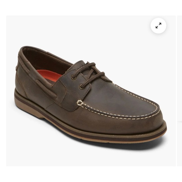Rockport Southport Boat Shoe Men's 8 Brown‎ Leather NWOB Classic Casual Comfort
